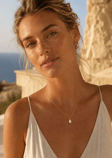 Halskette Drop – 18k Vergoldet
