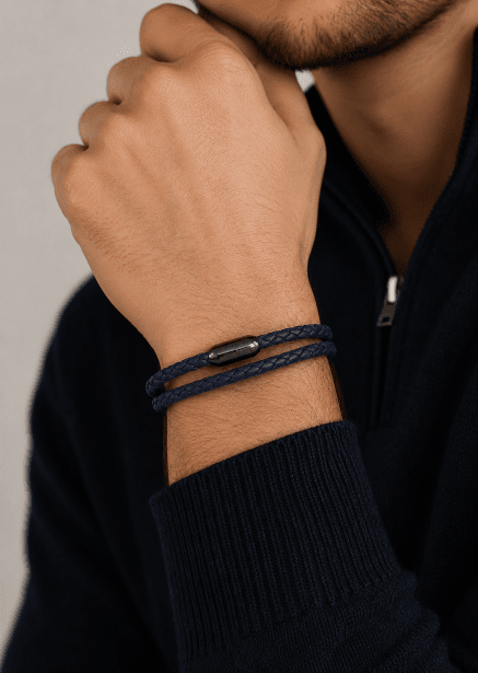 Lederarmband Silent Crest
