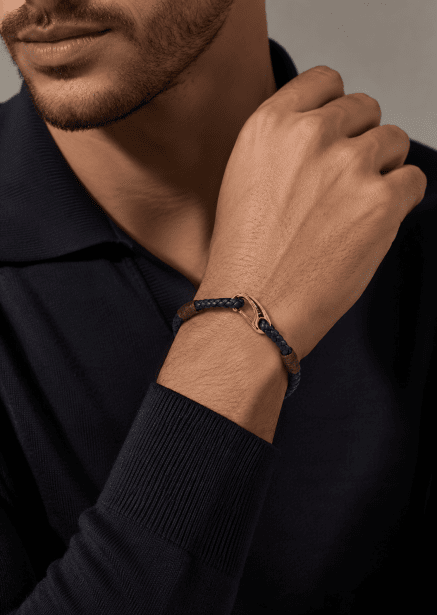 Lederarmband Azure Charm