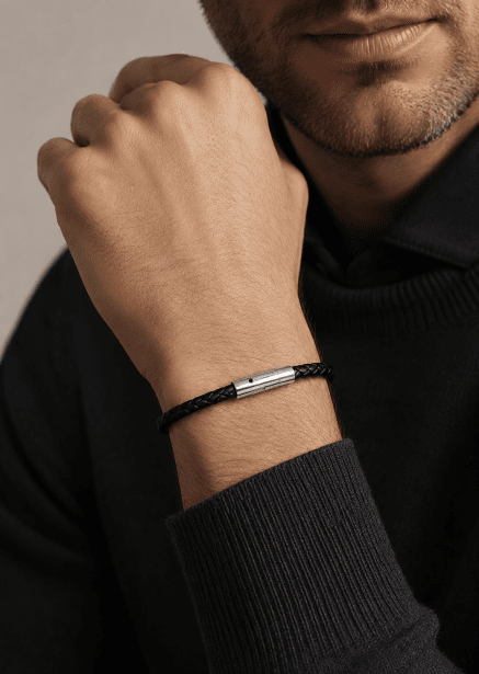 Lederarmband Velor Crest