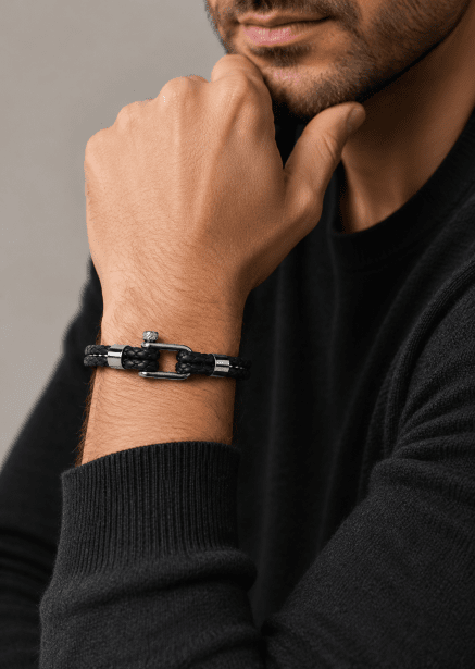 Lederarmband Vertex Link