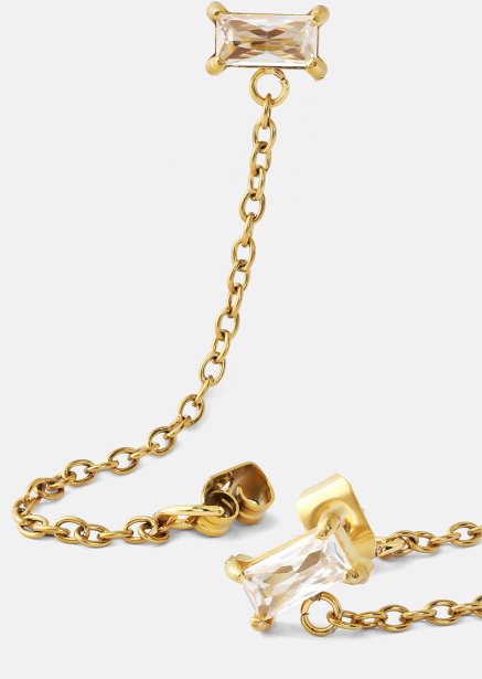 Ohrring Light Crystal Drip - 18k Vergoldet