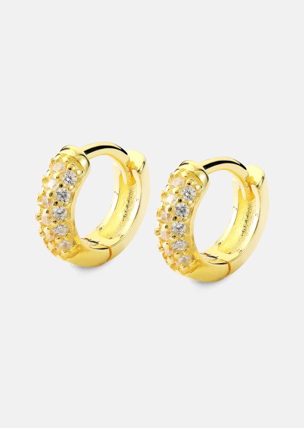 Ohrring Shimmer Hoops - 18k Vergoldet