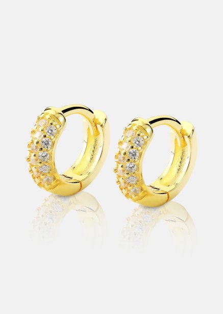 Ohrring Shimmer Hoops - 18k Vergoldet