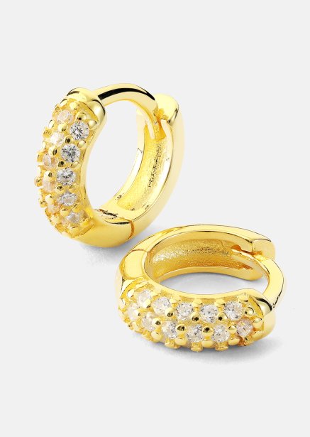 Ohrring Shimmer Hoops - 18k Vergoldet