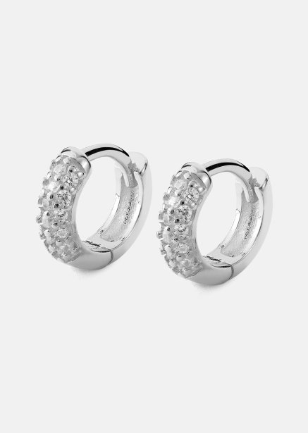 Ohrring Shimmer Hoops - Versilbert