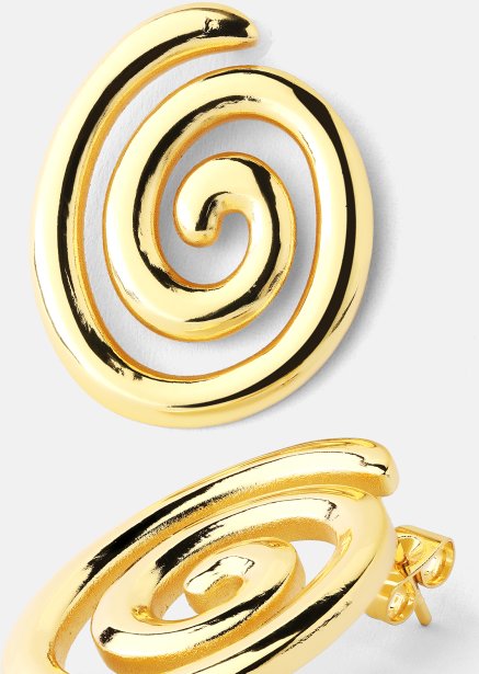 Resin Ohrring - 18k Vergoldet