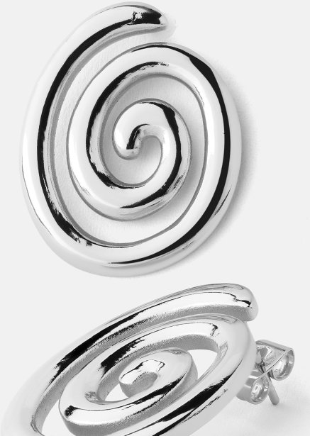 Resin Ohrring - Versilbert