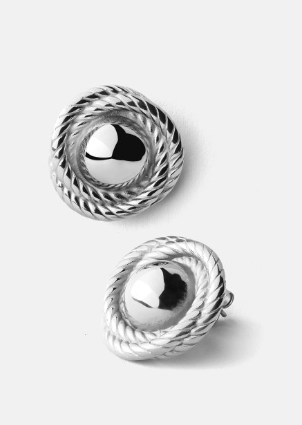 Ohrring Regal Twist - Versilbert