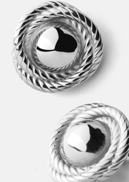 Ohrring Regal Twist - Versilbert