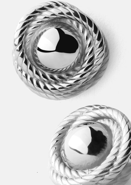 Ohrring Regal Twist - Versilbert
