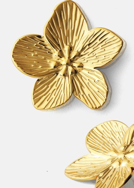 Ohrring Blossom - 18k Vergoldet