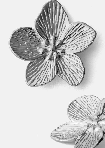 Ohrring Blossom - Versilbert