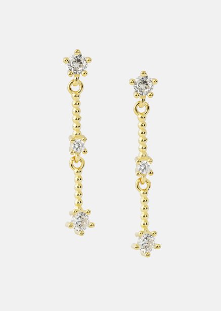 Ohrringe Luna strip - 18k Vergoldet