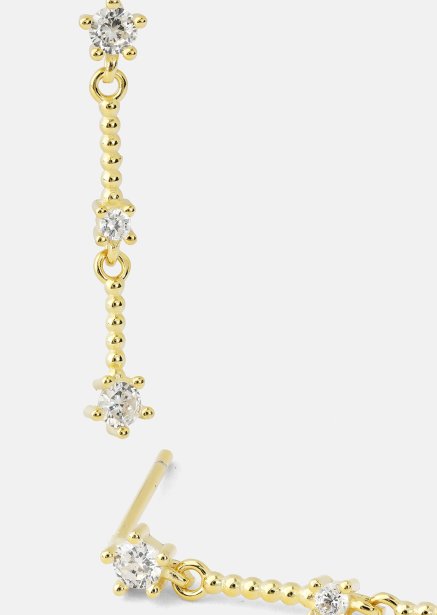 Ohrringe Luna strip - 18k Vergoldet