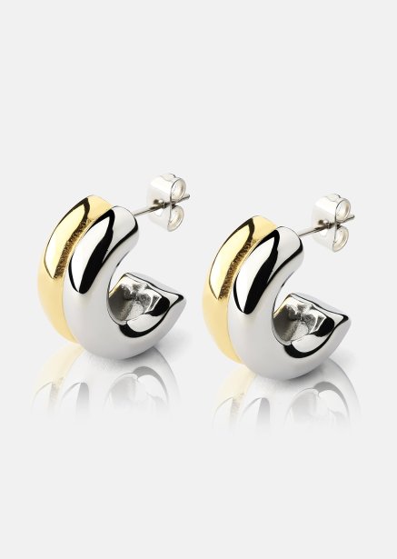 Ohrring Duo Glow - 18k Vergoldet