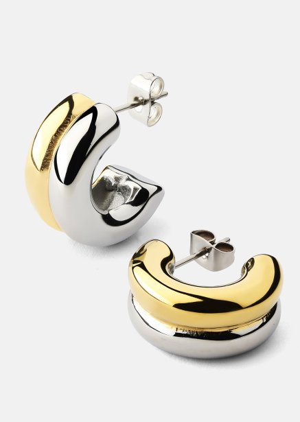 Ohrring Duo Glow - 18k Vergoldet