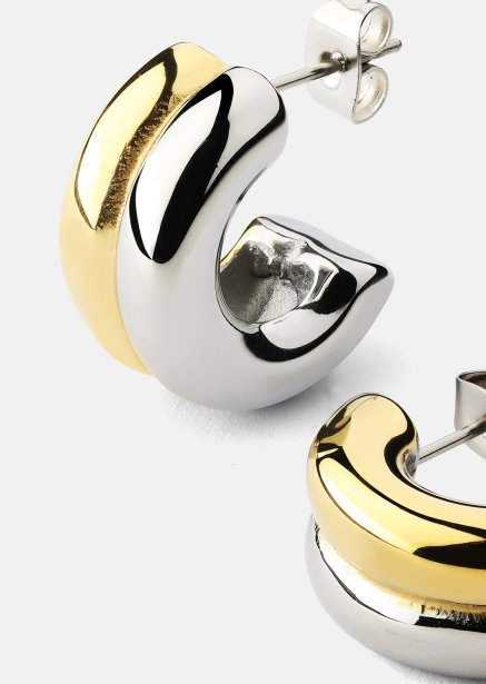 Ohrring Duo Glow - 18k Vergoldet