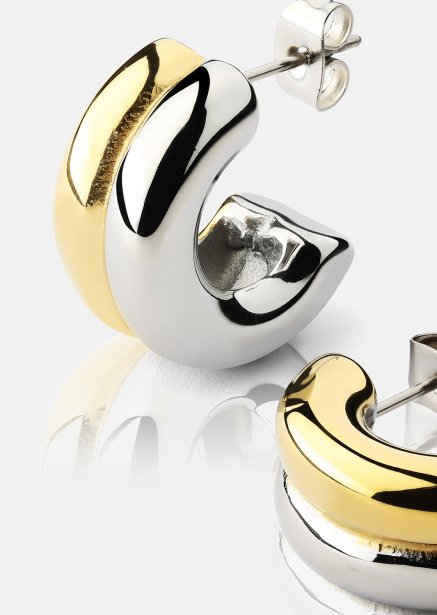 Ohrring Duo Glow - 18k Vergoldet