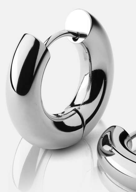 Ohrringe Bold Glow – Versilbert