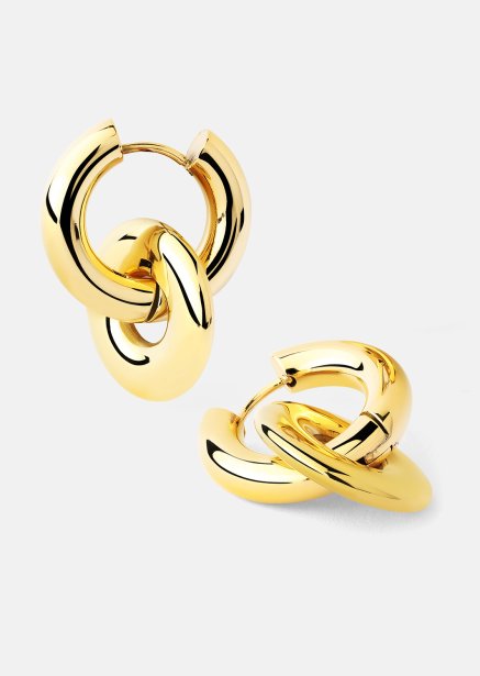 Ohrringe Chunky Link – 18k Vergoldet