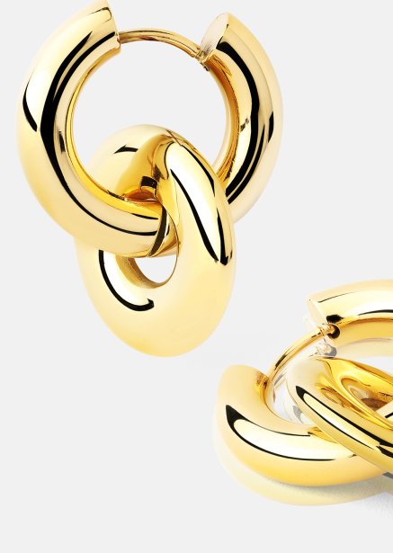 Ohrringe Chunky Link – 18k Vergoldet