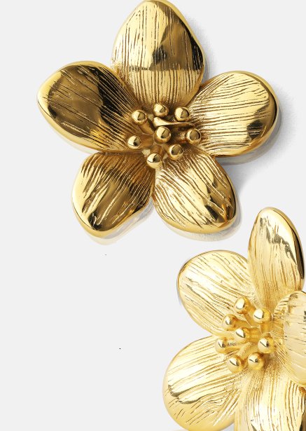 Ohrringe Flora Shine – 18k Vergoldet