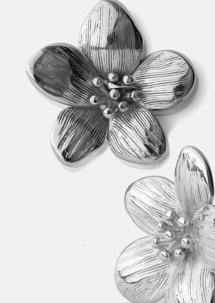 Ohrringe Flora Shine – Versilbert