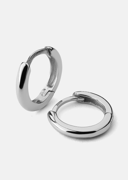 Ohrringe Mini Hoops - Versilbert