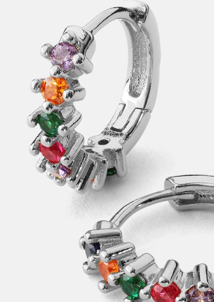 Ohrring Multicolor Shine- Versilbert