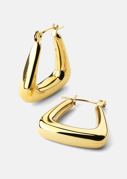 Ohrring TriBold - 18k Vergoldet