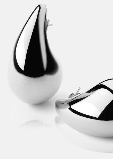 Ohrring Liquid Glow - Versilbert
