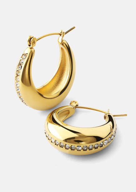 Ohrringe Shine Hoops - 18k Vergoldet