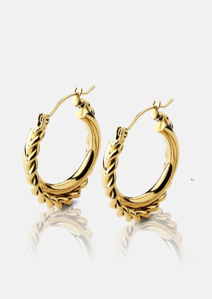 Ohrringe Twist Elegance – 18k Vergoldet