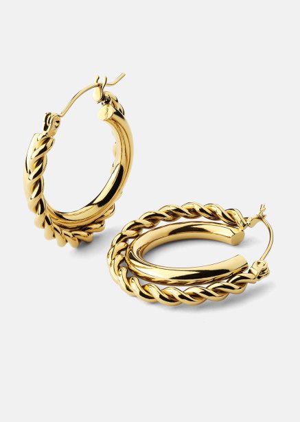 Ohrringe Twist Elegance – 18k Vergoldet