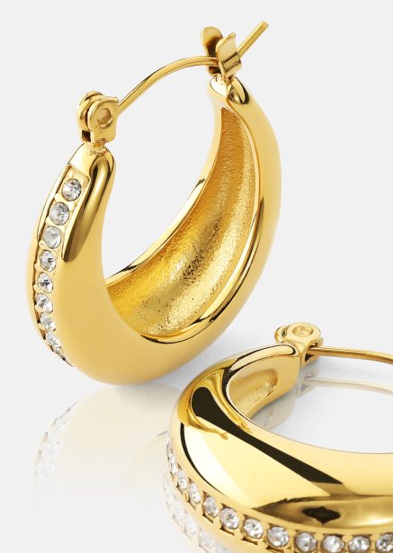 Ohrringe Gleaming Curve – 18k Vergoldet