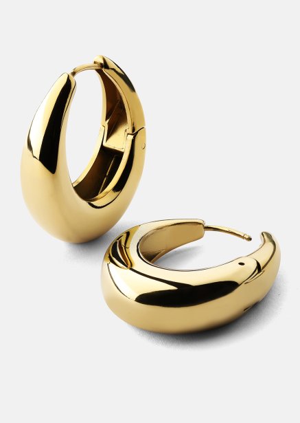 Ohrringe Bold Curve – 18k Vergoldet