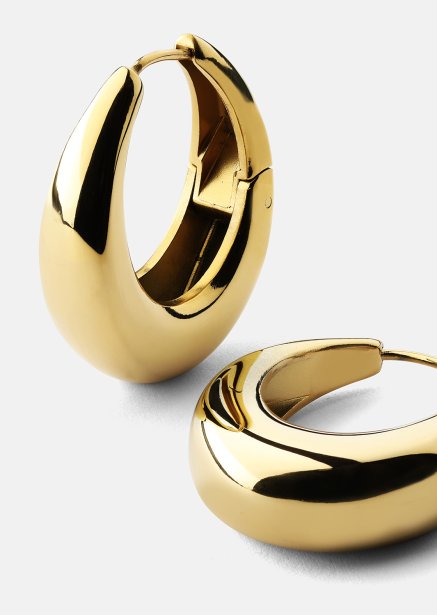Ohrringe Bold Curve – 18k Vergoldet