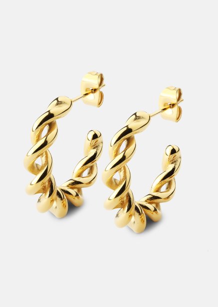 Ohrring Twist of Gold - 18k Vergoldet