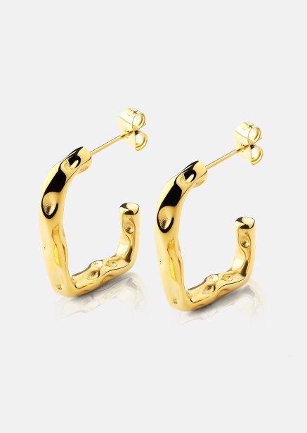 Ohrring Sculptura - 18k Gold Plated