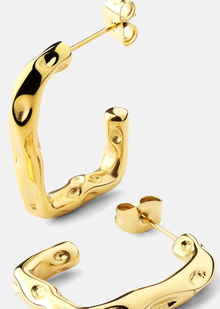 Ohrring Sculptura - 18k Vergoldet