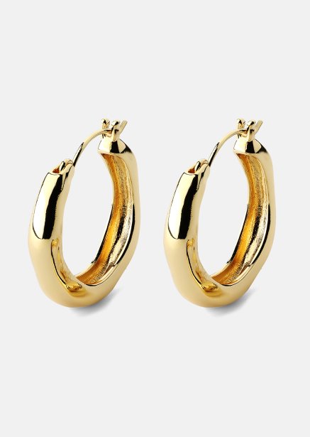 Ohrring Mila Hoops - 18k Vergoldet
