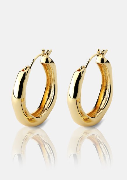 Ohrring Mila Hoops - 18k Vergoldet