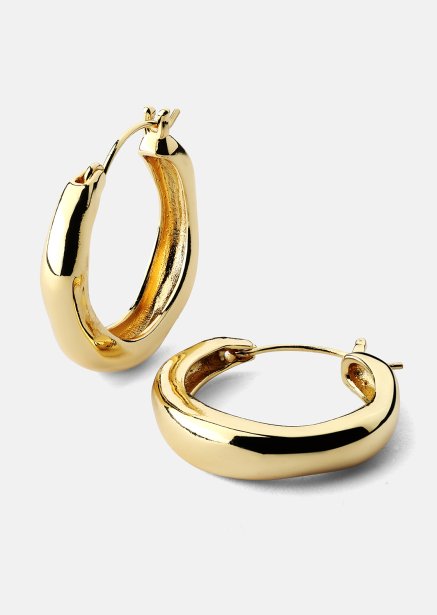 Ohrring Mila Hoops - 18k Vergoldet