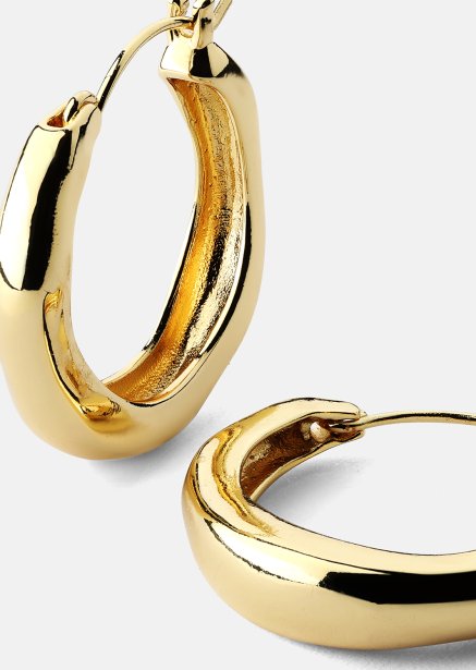 Ohrring Mila Hoops - 18k Vergoldet