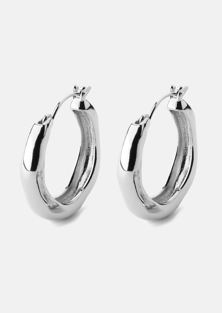 Ohrring Mila Hoops - Versilbert