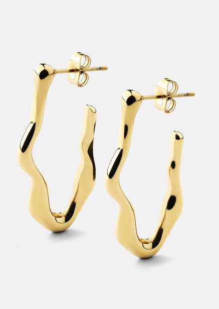 Flow Ohrringe – 18k Vergoldet