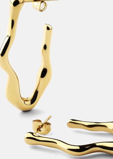 Flow Ohrringe – 18k Vergoldet