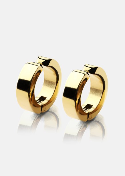 Ohrring Petite Hoop - 18k Vergoldet