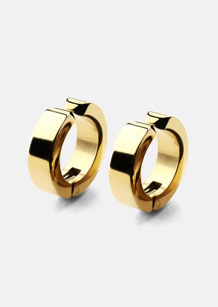 Ohrring Petite Hoop - 18k Gold Plated